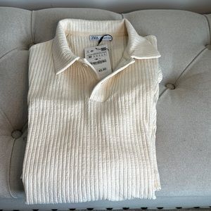 Zara beige shirt great material… New with tags never worn